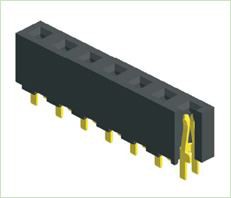 3.96mm Female Header Single Row Straight Type H8.9